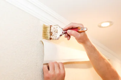 Pose de papier peint à Jaulnes — revêtements muraux et toiles de verre